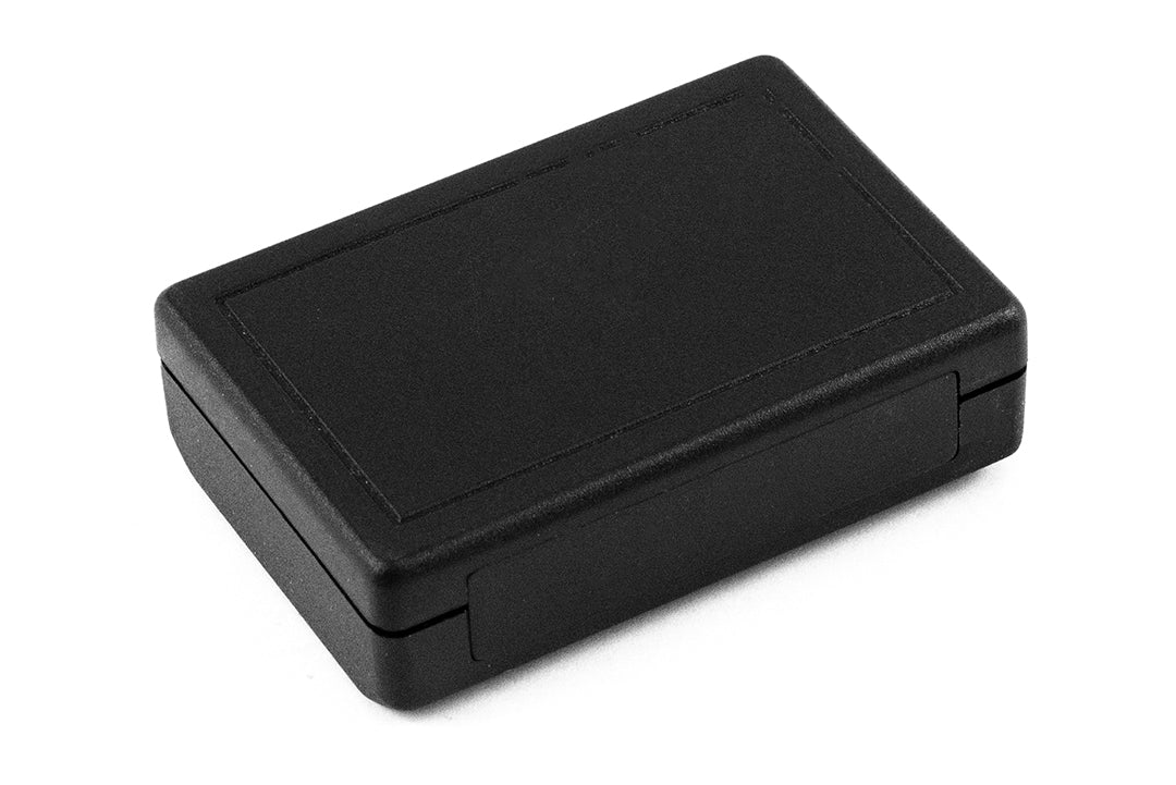 Hammond 001100 enclosure, black ABS plastic with front panel