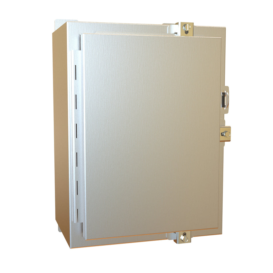Hammond 1418N4S16B8 N4X Wallmount Encl w/panel, 16 x 12 x 8, 316 SS