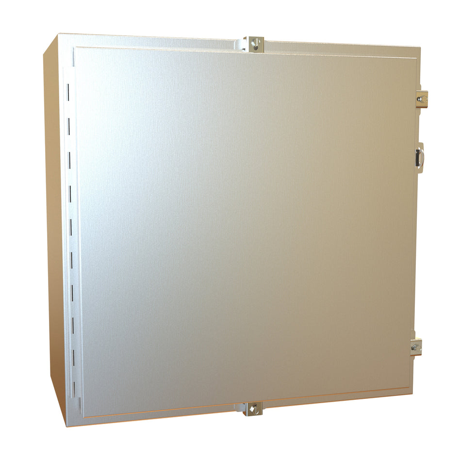 Hammond 1418N4S16J12 N4X Wallmount Encl w/panel, 24 x 24 x 12, 316 SS
