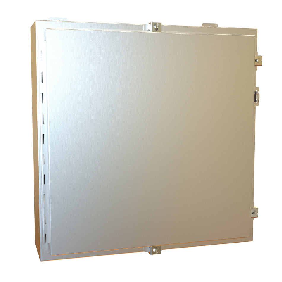 Hammond 1418N4S16J6 N4X Wallmount Encl w/panel, 24 x 24 x 6, 316 SS