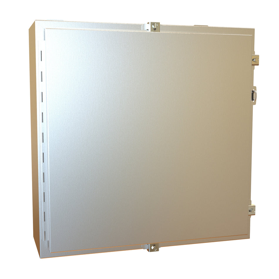 Hammond 1418N4S16J8 N4X Wallmount Encl w/panel, 24 x 24 x 8, 316 SS