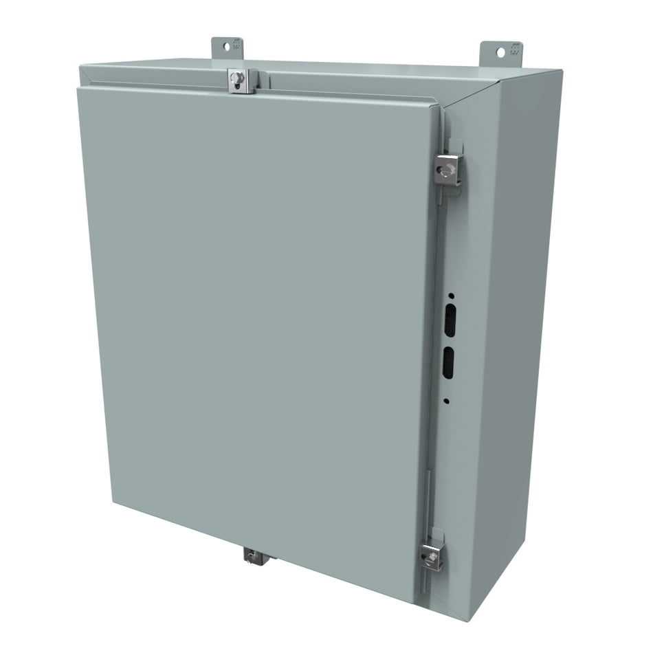 Hammond 1447SN4B8 N4 Disconnect Encl w/panel, 24 x 21.38 x 8, Steel/Gray