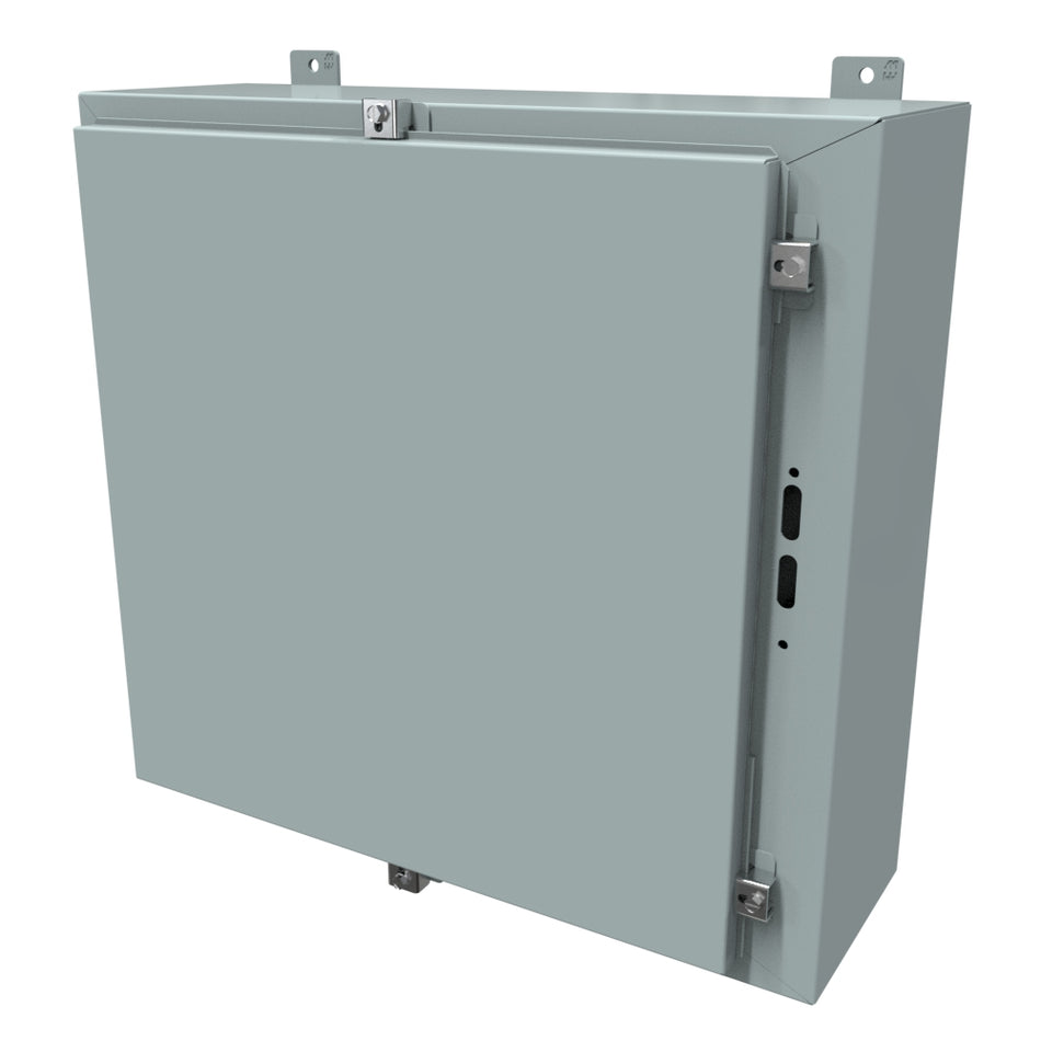 Hammond 1447SN4C8 N4 Disconnect Encl w/panel, 24 x 25.38 x 8, Steel/Gray