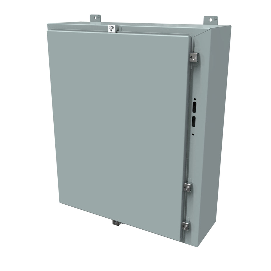 Hammond 1447SN4E8 N4 Disconnect Encl w/panel, 30 x 25.38 x 8, Steel/Gray