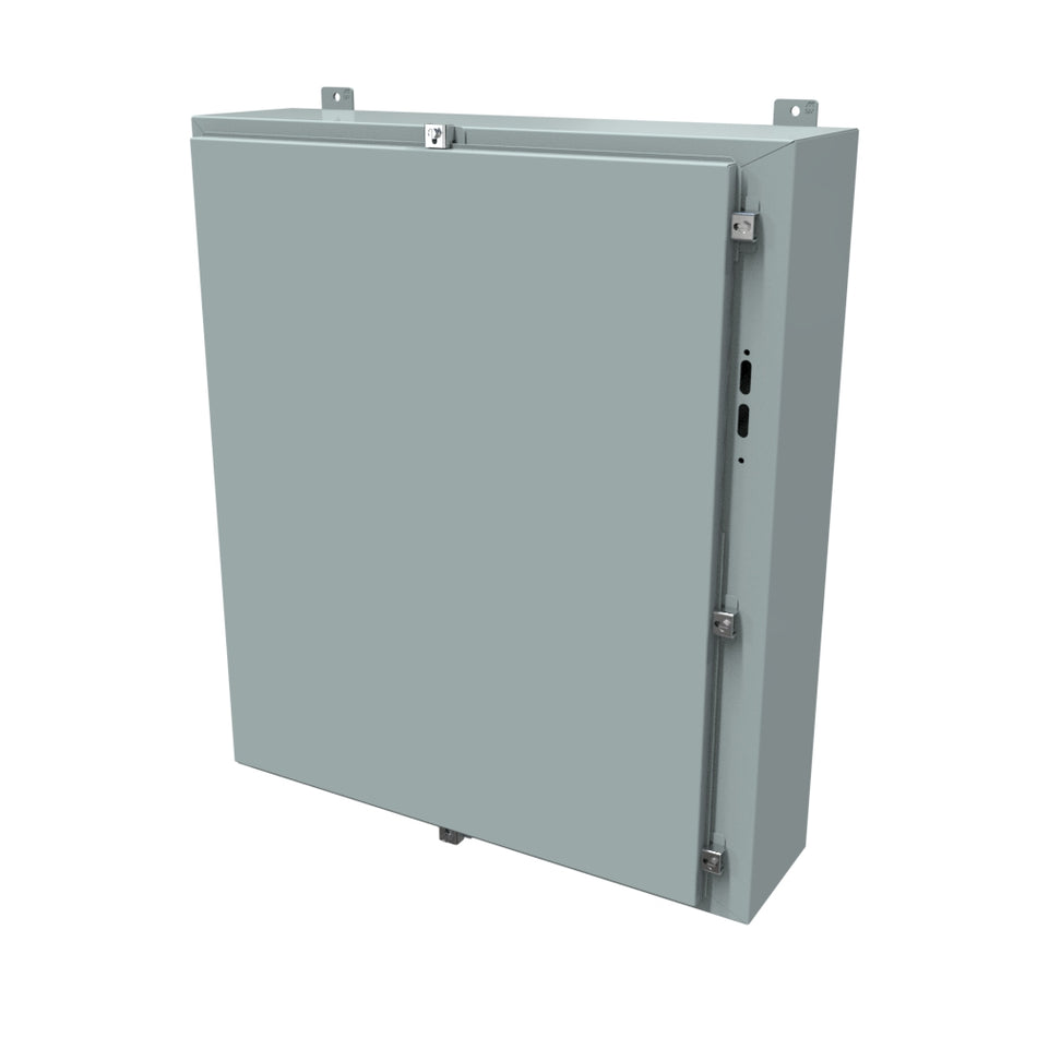 Hammond 1447SN4G8 N4 Disconnect Encl w/panel, 36 x 31.38 x 8, Steel/Gray