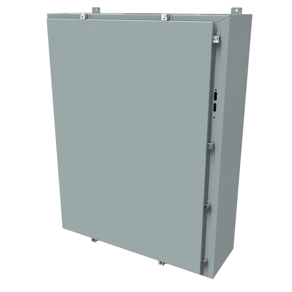 Hammond 1447SN4K12 N4 Disconnect Encl w/panel, 48 x 37.38 x 12, Steel/Gray