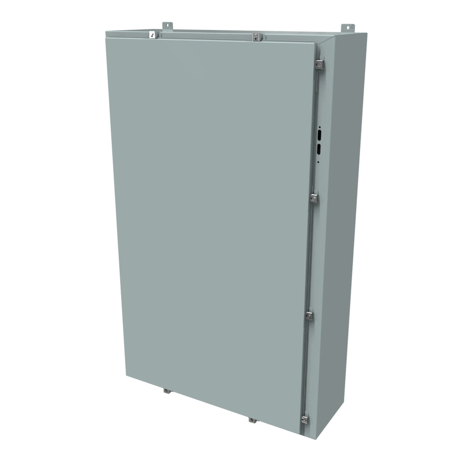 Hammond 1447SN4L12 N4 Disconnect Encl w/panel, 60 x 37.38 x 12, Steel/Gray