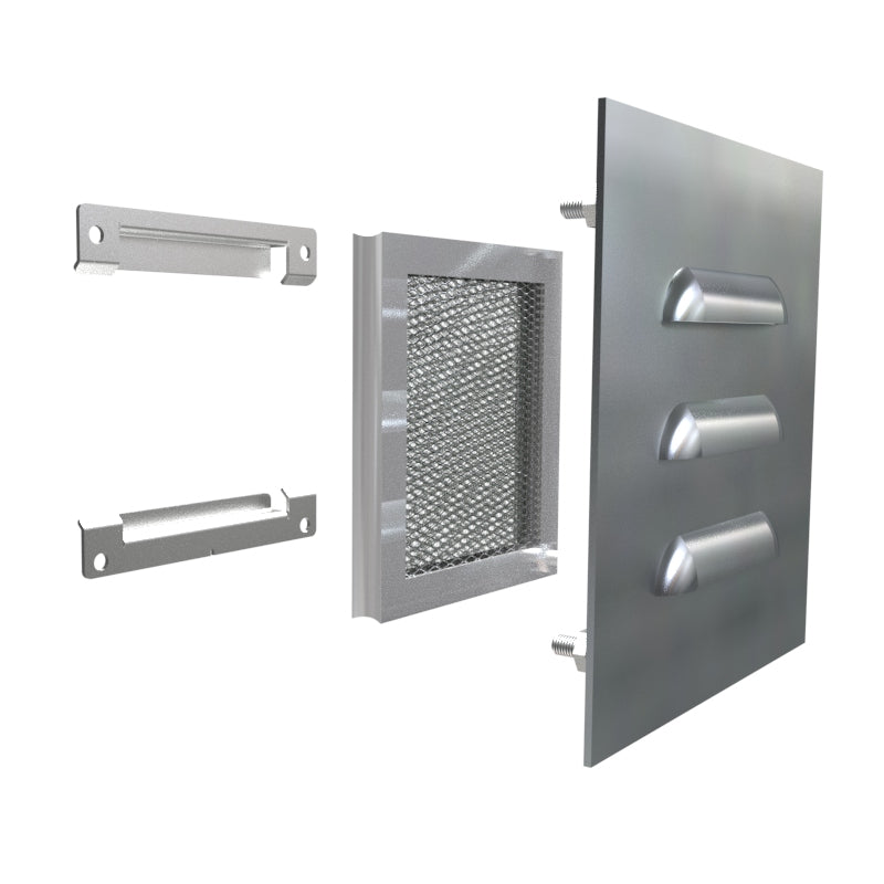 Hammond 1481L3R55SS Type 3R Louver Kit 5x5, 304SS