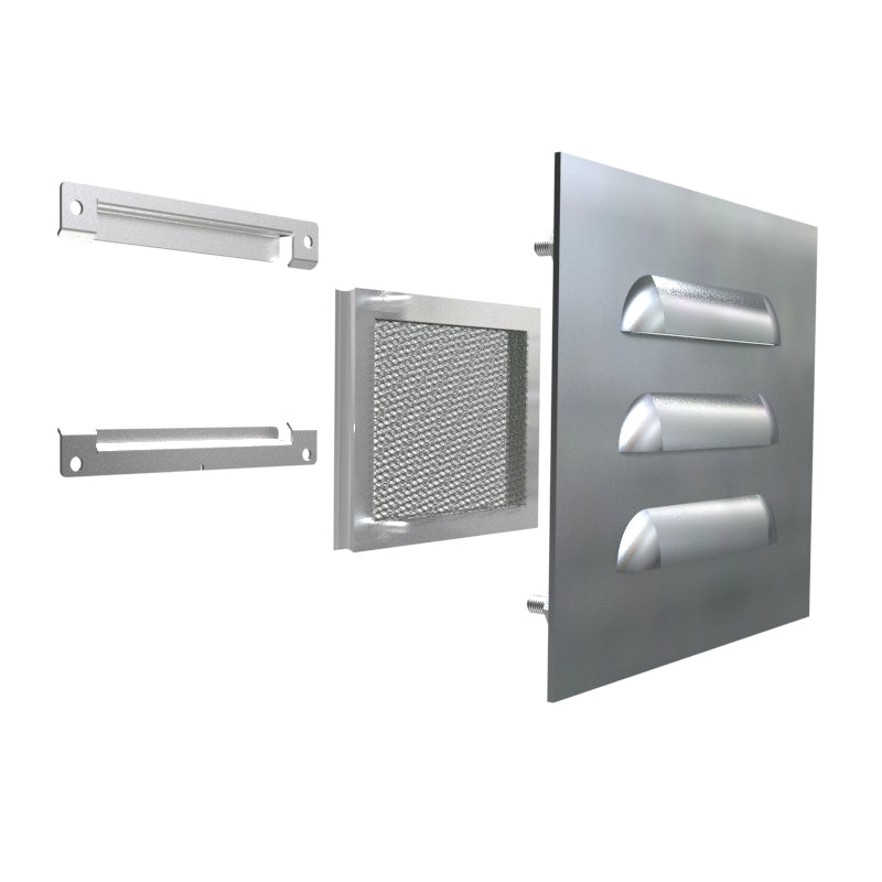 Hammond 1481L3R56SS Type 3R Louver Kit 5x6, 304SS