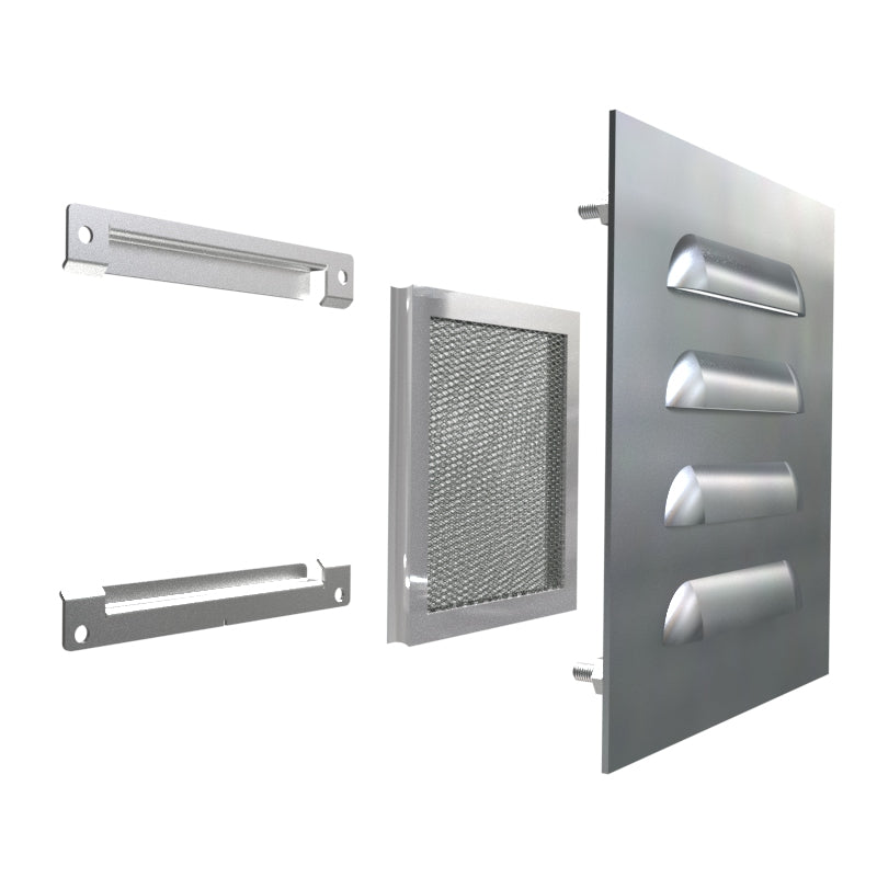 Hammond 1481L3R66SS Type 3R Louver Kit 6x6, 304SS