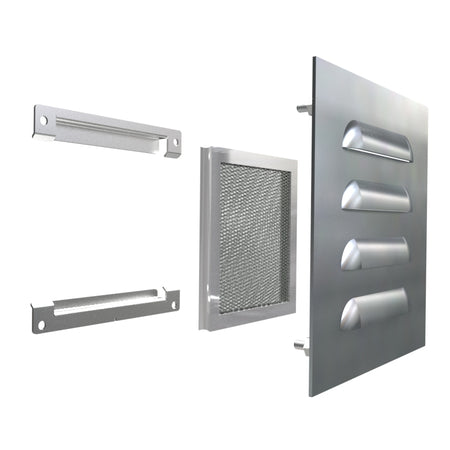 Hammond 1481L3R66SS Type 3R Louver Kit 6x6, 304SS