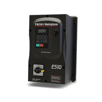 Teco Westinghouse E510-408-H3FN4S-U 5 HP E510 Variable Frequency Drive VFD