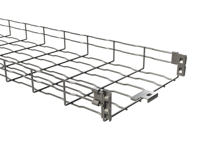 Basor BF2R Basorfil self-coupling wire mesh cable tray, 2 in deep
