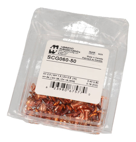 Hammond SCG060-50 #6-32 GROUND SCREW KIT-50 pk, view 2